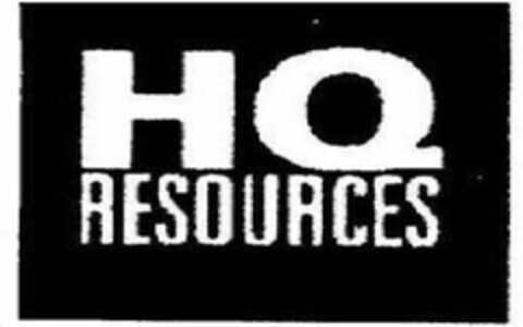 HQ RESOURCES Logo (USPTO, 03.10.2013)