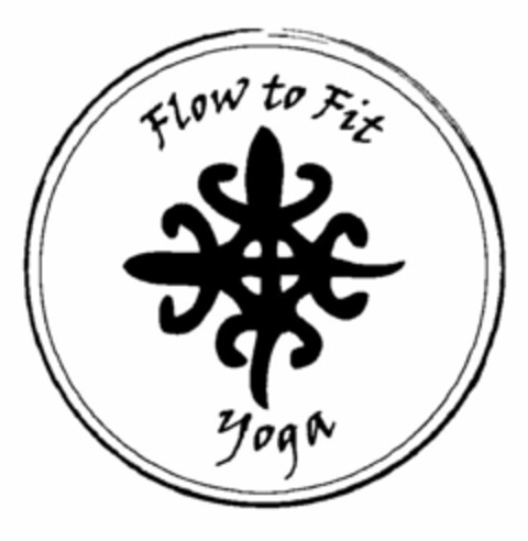 FLOW TO FIT YOGA Logo (USPTO, 01.05.2014)