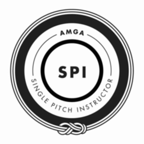 AMGA SINGLE PITCH INSTRUCTOR SPI Logo (USPTO, 06/18/2014)