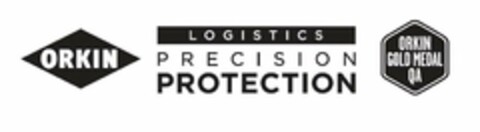 ORKIN LOGISTICS PRECISION PROTECTION ORKIN GOLD MEDAL QA Logo (USPTO, 07/22/2014)