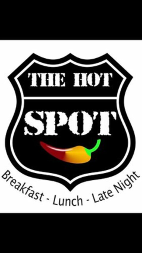 THE HOT SPOT BREAKFAST - LUNCH - LATE NIGHT Logo (USPTO, 22.04.2015)