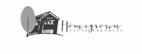 HOMEGROWN CEDAR PRODUCTS Logo (USPTO, 15.01.2016)