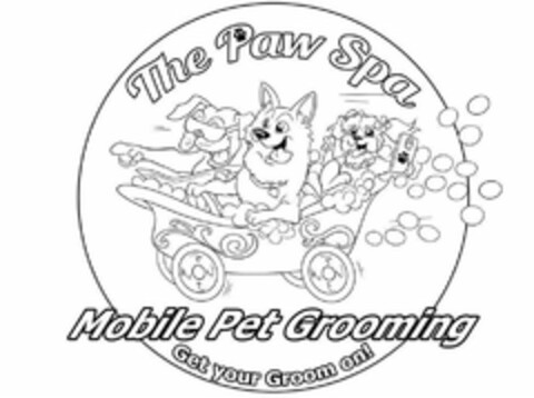 THE PAW SPA MOBILE PET GROOMING GET YOUR GROOM ON Logo (USPTO, 25.05.2016)