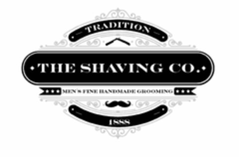 TRADITION THE SHAVING CO. MEN'S FINE HANDMADE GROOMING 1888 Logo (USPTO, 28.07.2016)