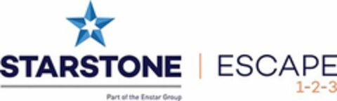 STARSTONE PART OF THE ENSTAR GROUP ESCAPE 1-2-3 Logo (USPTO, 14.08.2017)