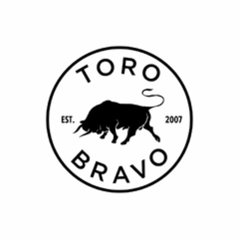 TORO BRAVO EST. 2007 Logo (USPTO, 07/26/2018)