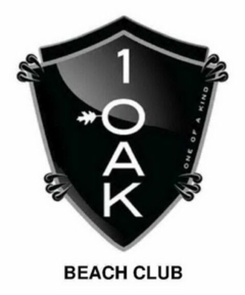 1 OAK ONE OF A KIND BEACH CLUB Logo (USPTO, 11.09.2019)