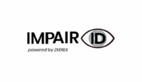 IMPAIR ID POWERED BY ZXEREX Logo (USPTO, 23.10.2019)