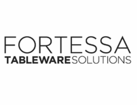 FORTESSA TABLEWARE SOLUTIONS Logo (USPTO, 16.01.2020)