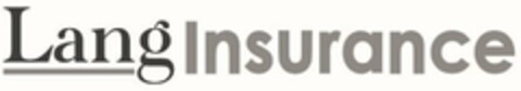 LANG INSURANCE Logo (USPTO, 29.01.2020)