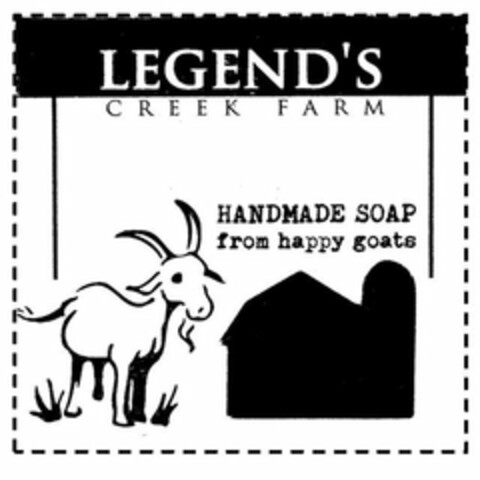 LEGEND'S CREEK FARM HANDMADE SOAP FROM HAPPY GOATS Logo (USPTO, 07.02.2020)