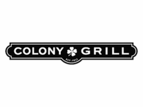 COLONY GRILL EST. 1935 Logo (USPTO, 02/13/2020)