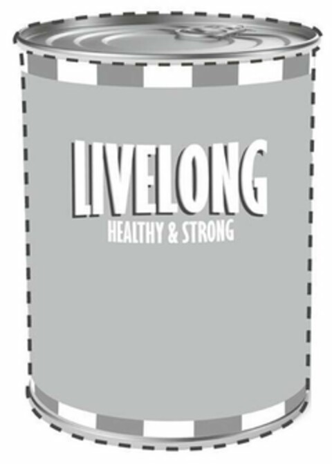 LIVELONG HEALTHY & STRONG Logo (USPTO, 07/09/2020)