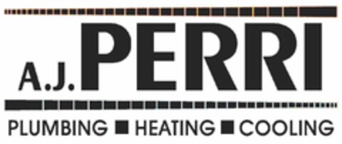 A.J. PERRI PLUMBING HEATING COOLING Logo (USPTO, 08/04/2020)