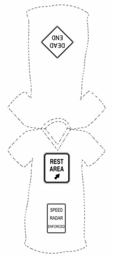 REST AREA SPEED RADAR ENFORCED DEAD END Logo (USPTO, 01/26/2009)