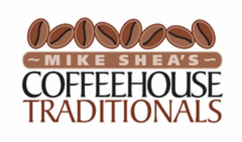 MIKE SHEA'S COFFEEHOUSE TRADITIONALS Logo (USPTO, 02/04/2009)