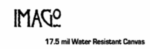 IMAGO 17.5 MIL WATER RESISTANT CANVAS Logo (USPTO, 07/22/2010)