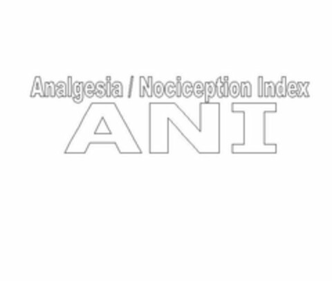 ANALGESIA/NOCICEPTION INDEX ANI Logo (USPTO, 06.08.2010)