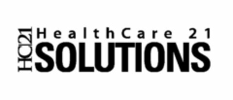 HC21 HEALTHCARE 21 SOLUTIONS Logo (USPTO, 03/24/2011)