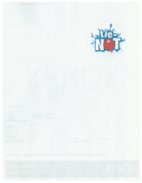 TIE -NOT Logo (USPTO, 12.05.2011)