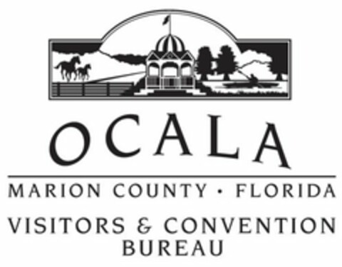 OCALA MARION COUNTY · FLORIDA VISITORS & CONVENTION BUREAU Logo (USPTO, 02/02/2012)