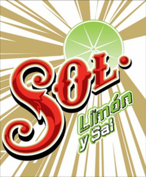 SOL · LIMÓN Y SAL Logo (USPTO, 03/14/2012)