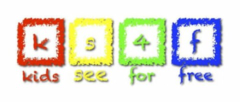 KIDS SEE FOR FREE K S 4 F Logo (USPTO, 14.08.2012)