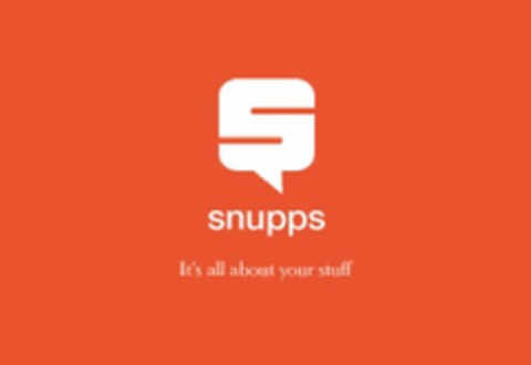 S SNUPPS IT'S ALL ABOUT YOUR STUFF Logo (USPTO, 13.12.2013)