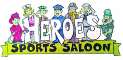 HEROES SPORTS SALOON U.S. OSB Logo (USPTO, 30.01.2014)