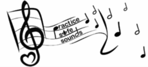 PRACTICE SAFE SOUNDS Logo (USPTO, 07/03/2014)