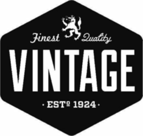 FINEST QUALITY VINTAGE· EST. 1924 · Logo (USPTO, 08/28/2014)