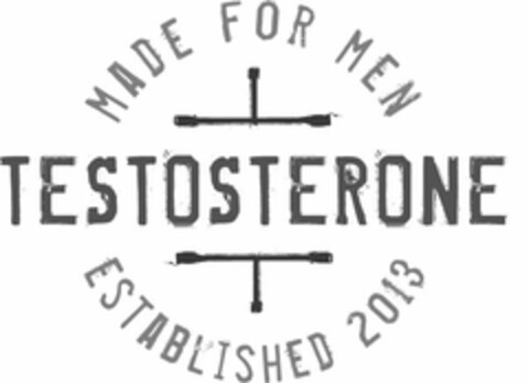 MADE FOR MEN TESTOSTERONE ESTABLISHED 2013 Logo (USPTO, 16.09.2014)