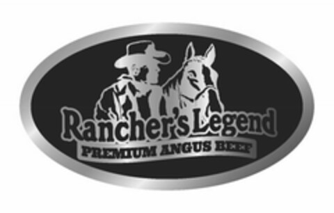 RANCHER'S LEGEND PREMIUM ANGUS BEEF Logo (USPTO, 21.06.2015)