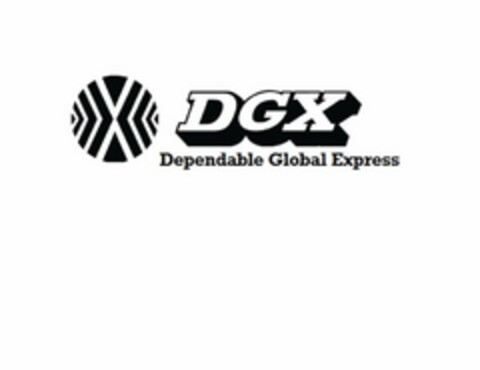 X DGX DEPENDABLE GLOBAL EXPRESS Logo (USPTO, 10/15/2015)