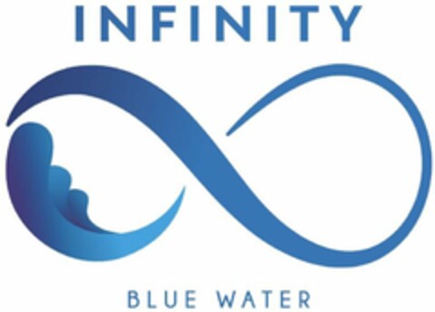 INFINITY BLUE WATER Logo (USPTO, 08/27/2019)