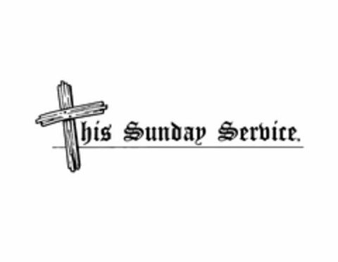 THIS SUNDAY SERVICE Logo (USPTO, 09/11/2019)