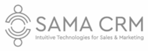 SAMA CRM INTUITIVE TECHNOLOGIES FOR SALES & MARKETING Logo (USPTO, 11/11/2019)