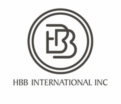 HBB HBB INTERNATIONAL INC. Logo (USPTO, 28.01.2020)