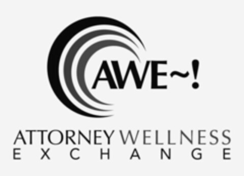 AWE~! ATTORNEY WELLNESS EXCHANGE Logo (USPTO, 14.02.2020)