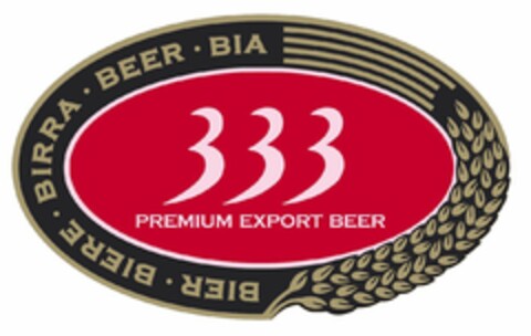 333 PREMIUM EXPORT BEER BIER BIERE BIRRA BEER BIA Logo (USPTO, 03.03.2020)
