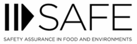 SAFE SAFETY ASSURANCE IN FOOD AND ENVIRONMENTS Logo (USPTO, 16.03.2020)