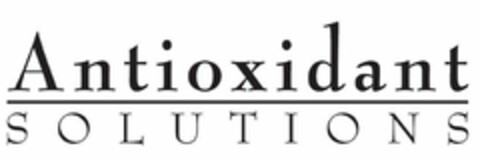 ANTIOXIDANT SOLUTIONS Logo (USPTO, 13.04.2020)