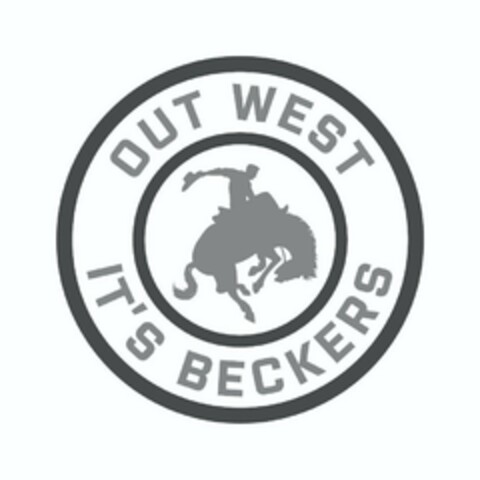 OUT WEST IT'S BECKERS Logo (USPTO, 09/20/2020)