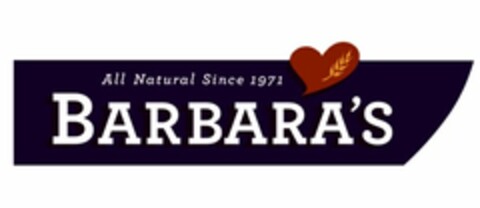 BARBARA'S ALL NATURAL SINCE 1971 Logo (USPTO, 11/08/2009)