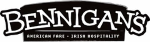 BENNIGAN'S AMERICAN FARE IRISH HOSPITALITY Logo (USPTO, 04/22/2010)