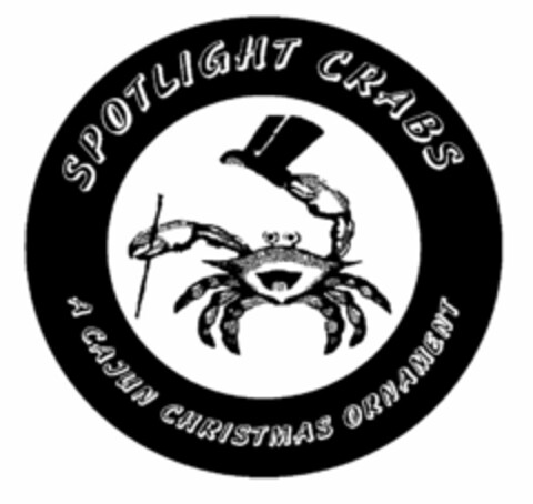 SPOTLIGHT CRABS A CAJUN CHRISTMAS ORNAMENT Logo (USPTO, 05/11/2010)