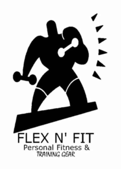 FLEX N' FIT PERSONAL FITNESS & TRAINING GEAR Logo (USPTO, 05/26/2010)