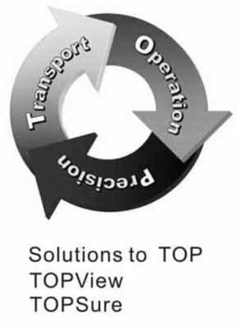 TRANSPORT OPERATION PRECISION, SOLUTIONS TO TOP, TOPVIEW, TOPSURE Logo (USPTO, 30.09.2010)