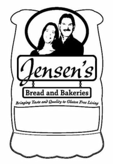 JENSEN'S BREAD AND BAKERIES BRINGING TASTE AND QUALITY TO GLUTEN FREE LIVING Logo (USPTO, 21.04.2011)