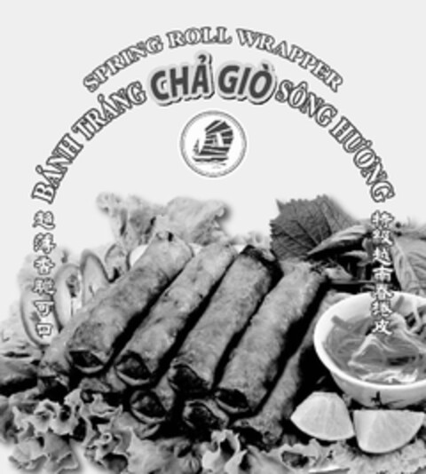 SPRING ROLL WRAPPER BANH TRANG CHA GIO SONG HUONG A Logo (USPTO, 25.05.2011)